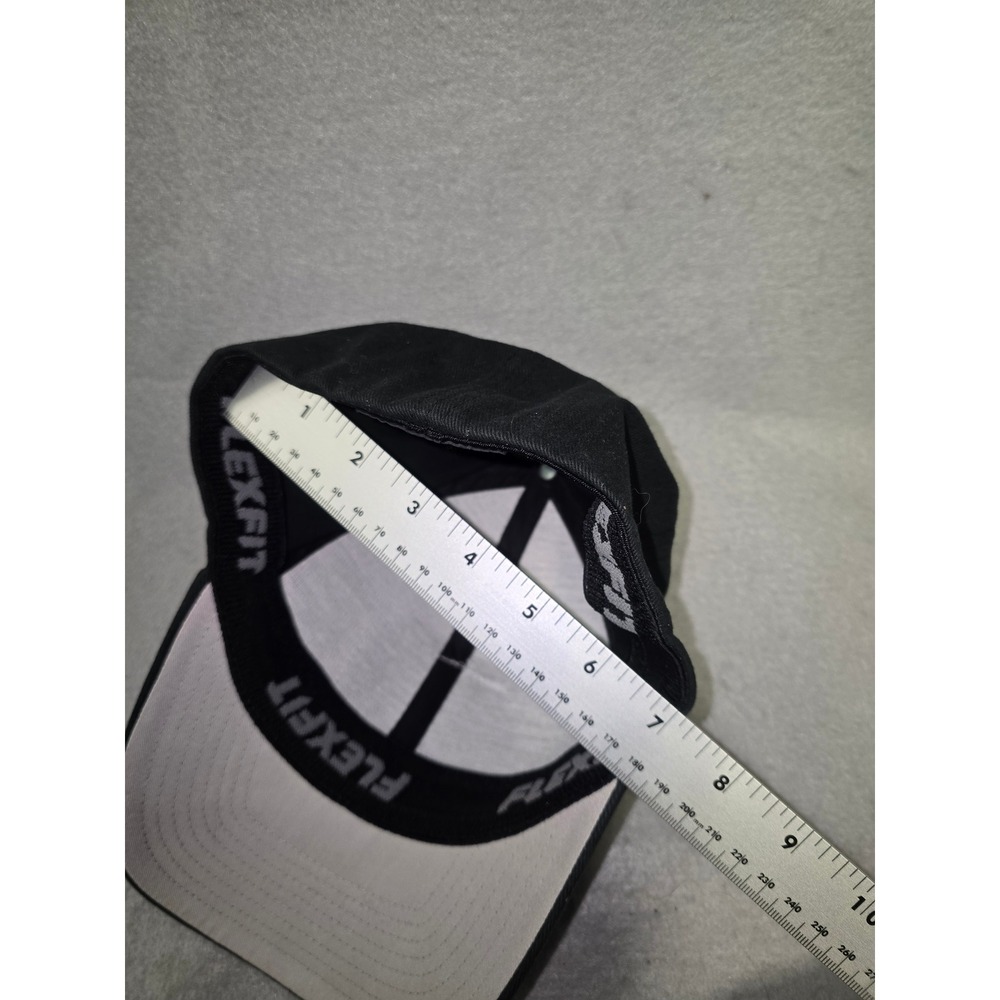 Flexfit California Republic Bear Patch Black Baseball Cap S M - Picture 8 of 8